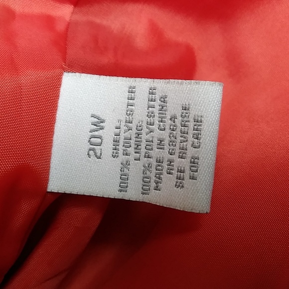 Dressbarn Season Jacket Women's Size 20W Faux Suede Rust Orange - Picture 8 of 16